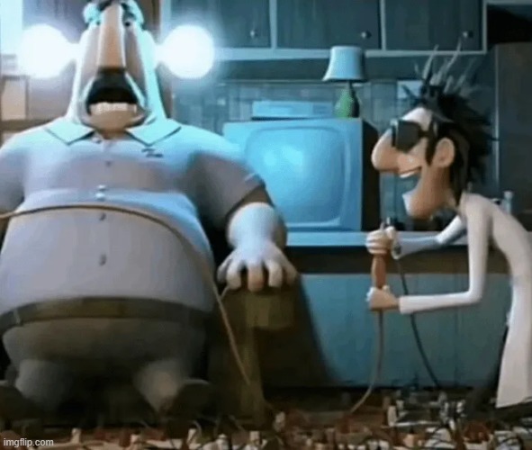 me forcing manchildren on deviantart to watch their most hated shows all at once | made w/ Imgflip meme maker