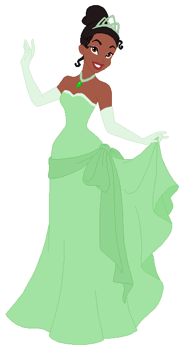 Princess Tiana Wears a Different Green Dress Meme Template