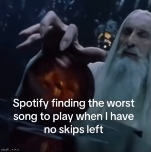 image tagged in spotify,music,songs,skip,true,relatable | made w/ Imgflip meme maker