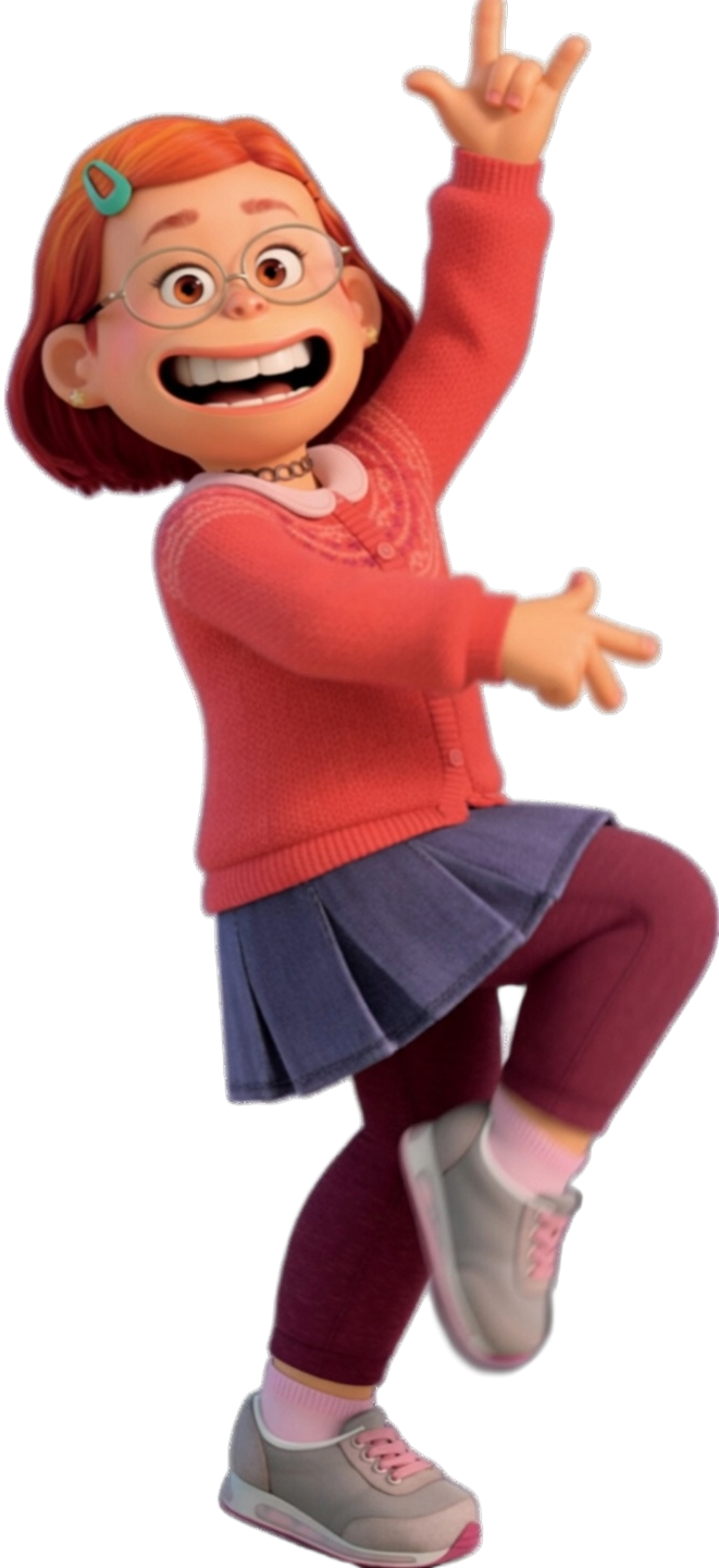 Meilin Lee Red Hair New Render Blank Meme Template