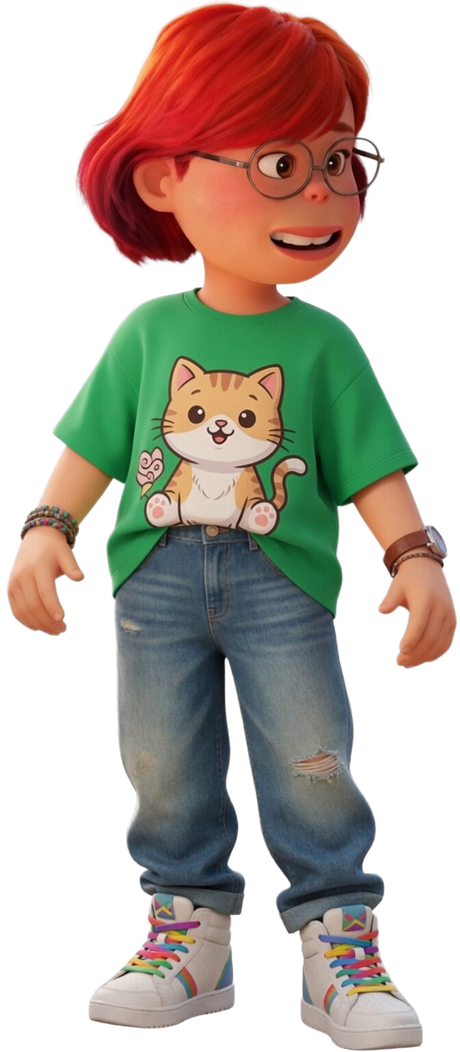 Meilin Lee Casual Clothes Blank Meme Template