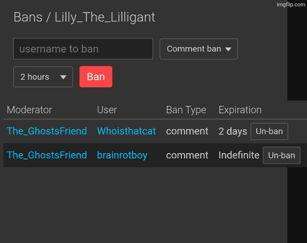 I finally started banning. | image tagged in banned | made w/ Imgflip meme maker