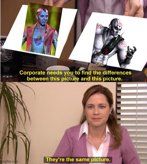 Honestly they do look similar | image tagged in memes,they're the same picture,mortal kombat,quan chi,scooby doo,2002 | made w/ Imgflip meme maker