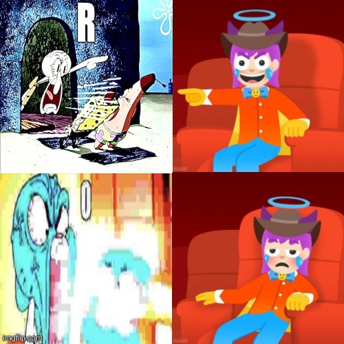 What am I even doing with this kind of meme format? | image tagged in emojini laughing then bored,emojini,the great emojini,shitpost,r,o | made w/ Imgflip meme maker