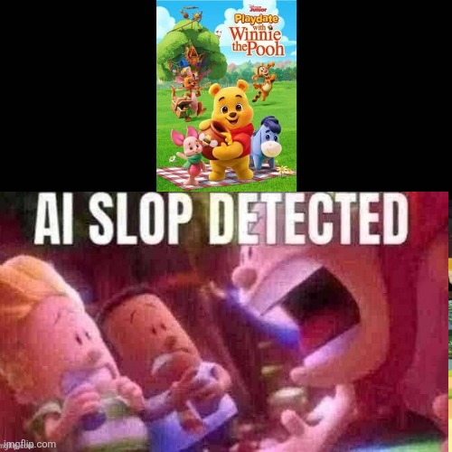AI SLOP DETECTED | image tagged in fat chungus chud ball | made w/ Imgflip meme maker