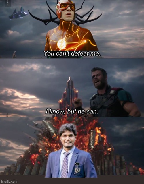 abidul can beat | image tagged in you can't defeat me,meme,thor ragnarok | made w/ Imgflip meme maker