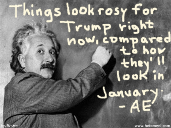 Relativity. | image tagged in memes,einstein,trump,relativity | made w/ Imgflip meme maker