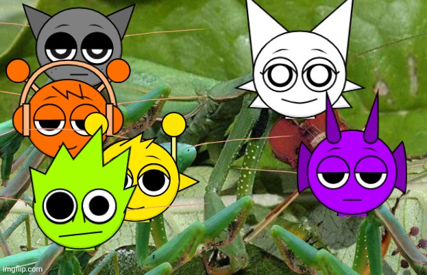 My kaijus in a nutshell: | image tagged in praying mantis,goofy ahh,shitpost,kaiju | made w/ Imgflip meme maker