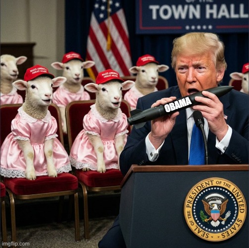 OBAMA OBAMA OBAMA | OBAMA | image tagged in donald trump,maga,make america great again,barack obama,obama,political meme | made w/ Imgflip meme maker