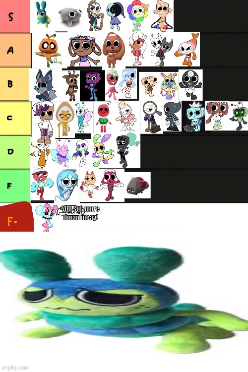 Rating toons again because last time i was lowkey lazy | You suk more thean meay! | image tagged in blank white template | made w/ Imgflip meme maker