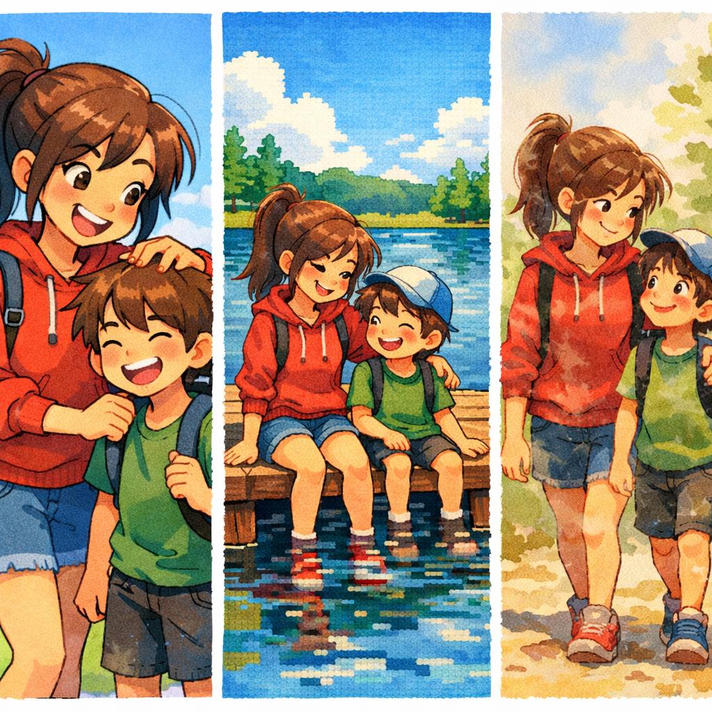 High Quality Big sis who’s 13 and a lil brother who is 11 Blank Meme Template