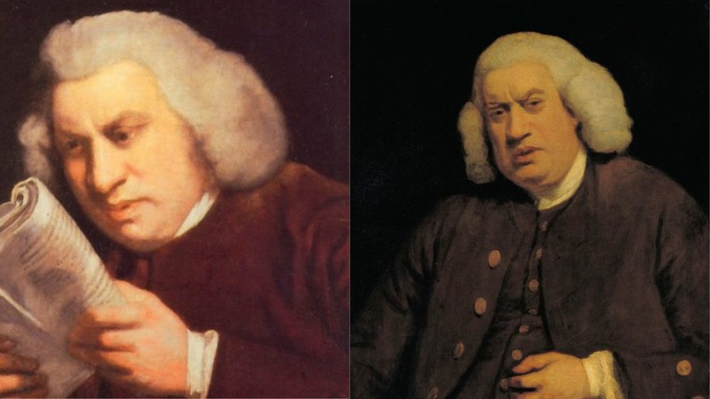 Samuel Johnson Reading Blank Meme Template
