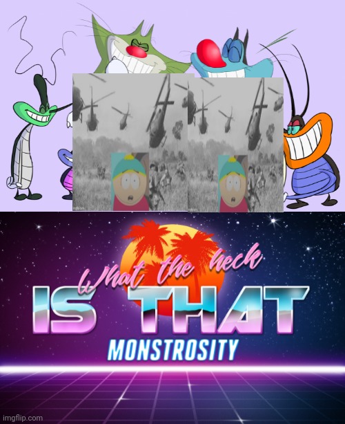 WTF @Oggythebluecat HELP ME | image tagged in oggy and the cockroaches tickle | made w/ Imgflip meme maker