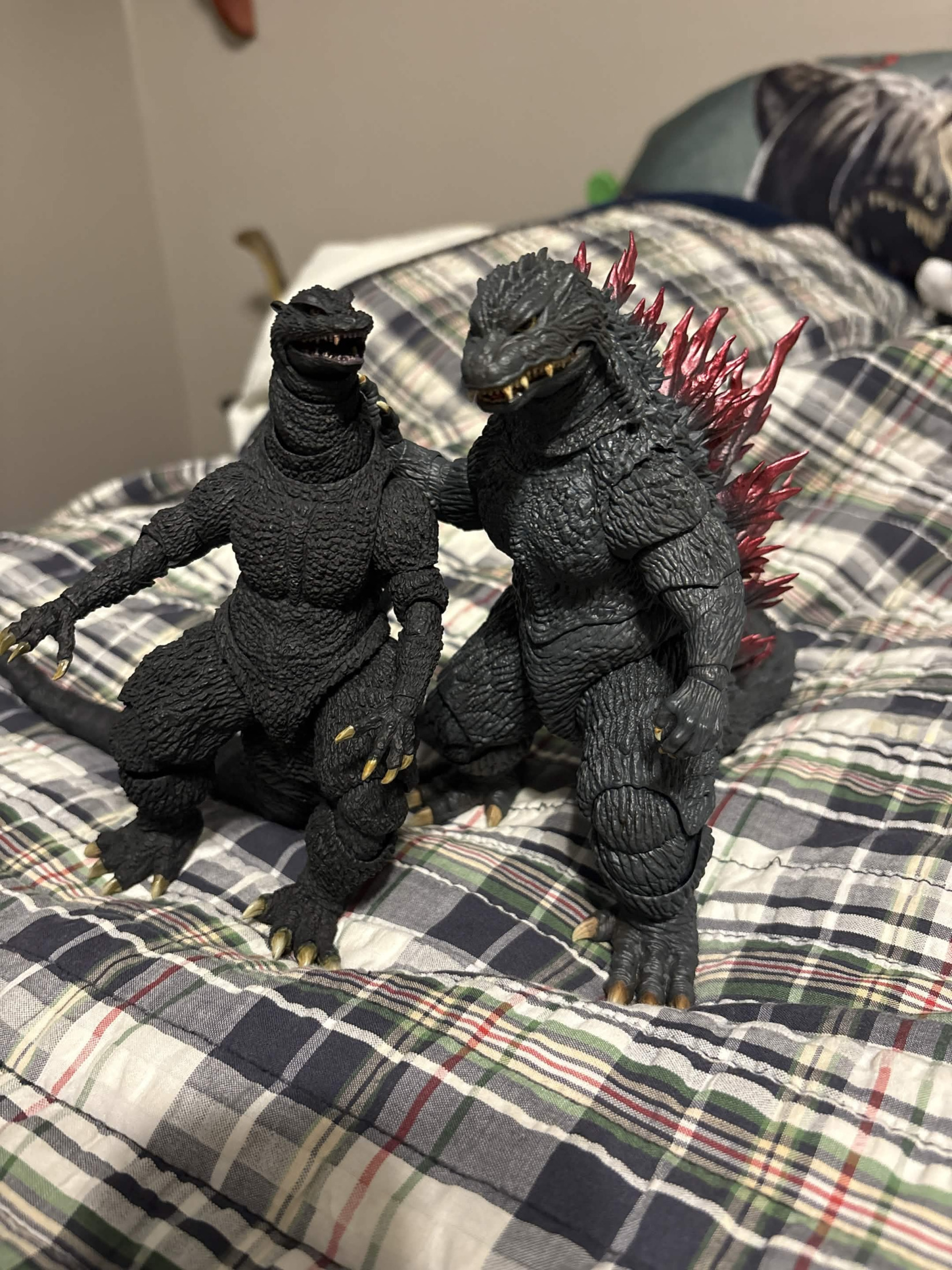 He has me Godzilla edition Blank Meme Template