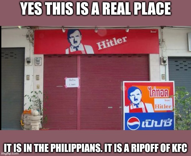 Who wants to go to HFC | Yes this is a real place; It is in the Philippians. It is a ripoff of KFC | image tagged in dark humor,funny | made w/ Imgflip meme maker