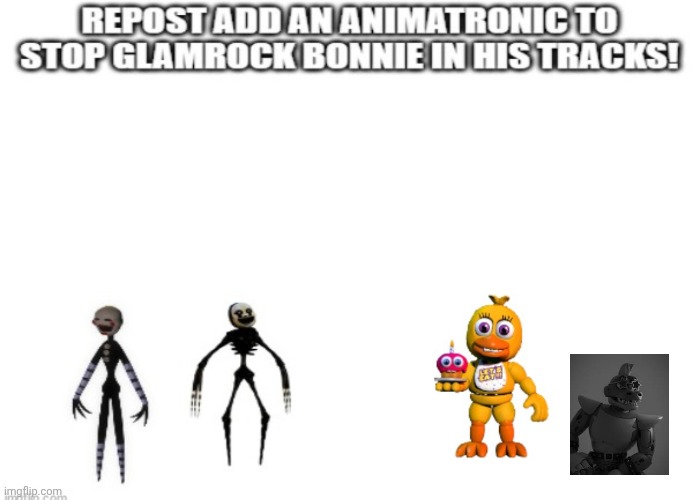image tagged in monty gator,the puppet,chica | made w/ Imgflip meme maker