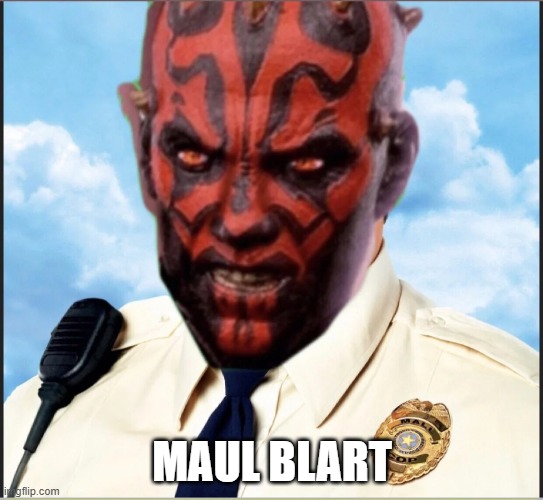 If the Crime Lord Thing Doesn't Work Out | Maul Blart | image tagged in yjf4p1pepc0h1 webp,darth maul | made w/ Imgflip meme maker