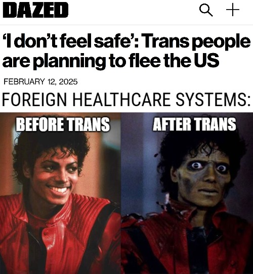 Same headlines in 2023 and 2024. Those were even worse | image tagged in funny,transgender,politics,identity politics,thriller before after | made w/ Imgflip meme maker