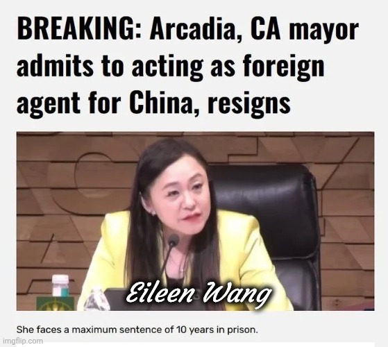 The party that is chock full of Foreign agents accused Trump of being a Foreign agent | Eileen Wang | image tagged in democrats democratting,selling us out,california again,diversity,well yes but actually no,spies everywhere | made w/ Imgflip meme maker
