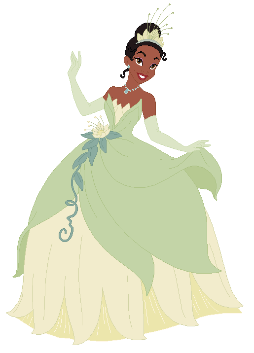 Tiana Wearing her Ballgown Meme Template