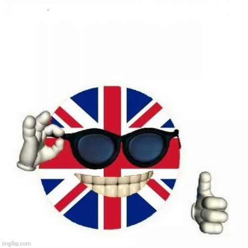 image tagged in british flag thumbs up | made w/ Imgflip meme maker