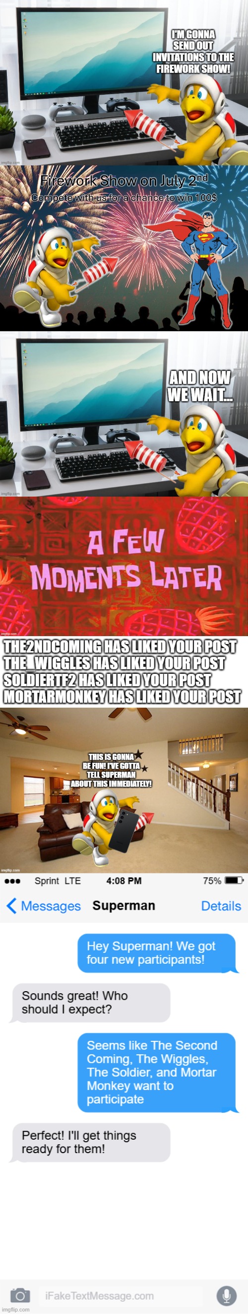The First Annual Firework Show (Part 3) | made w/ Imgflip meme maker
