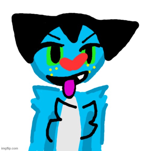 Freaky Oggy | image tagged in memes,blank transparent square | made w/ Imgflip meme maker