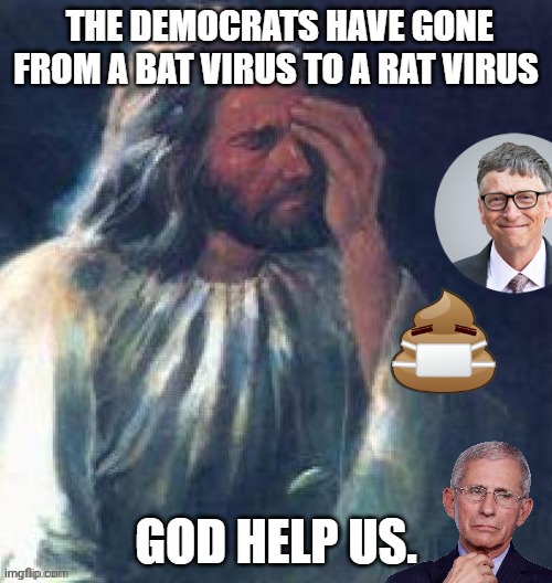 Someone else's meme I just modified it | image tagged in arjaun jpg,jesus,bill gates,fauci | made w/ Imgflip meme maker
