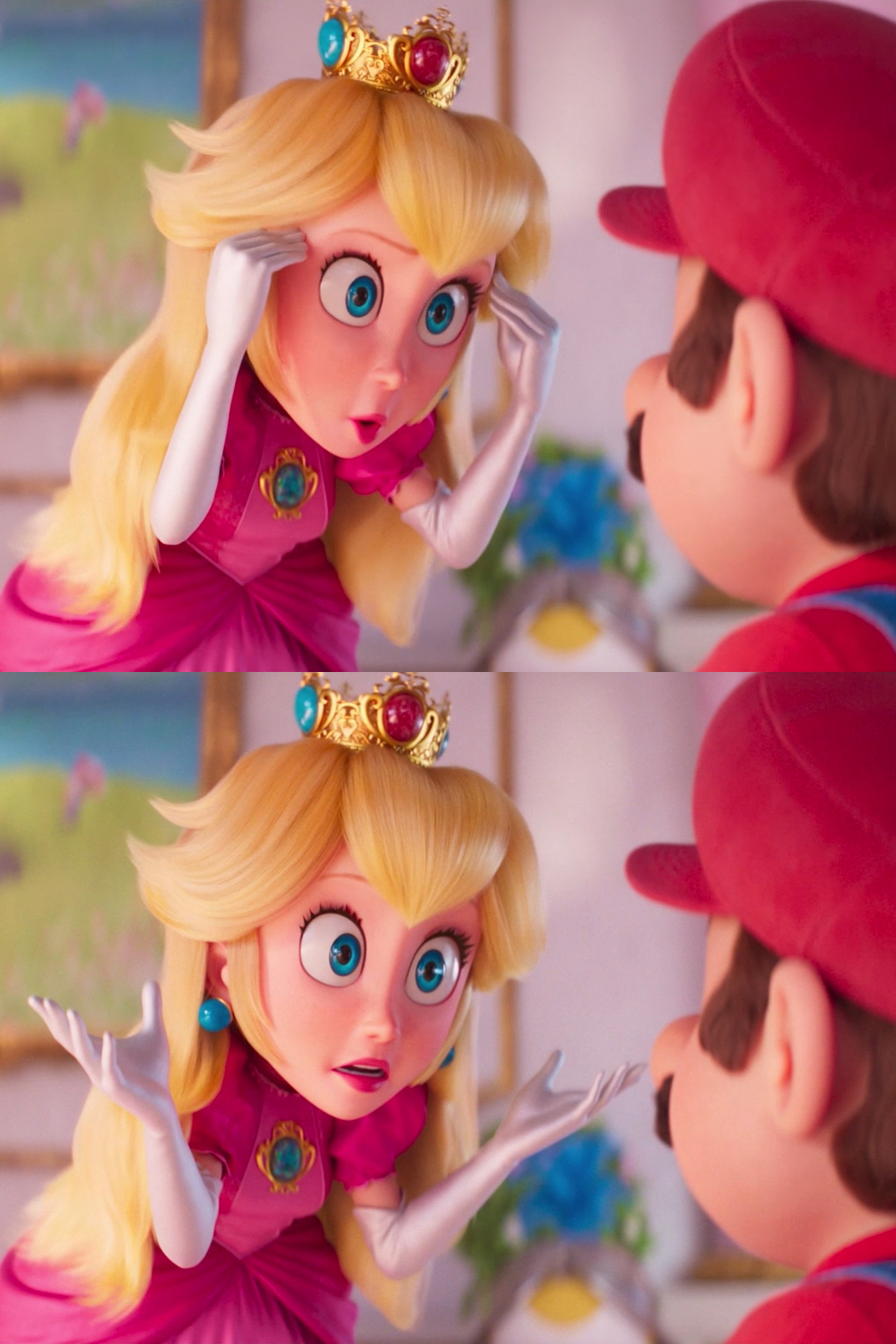 Angry princess peach Blank Meme Template