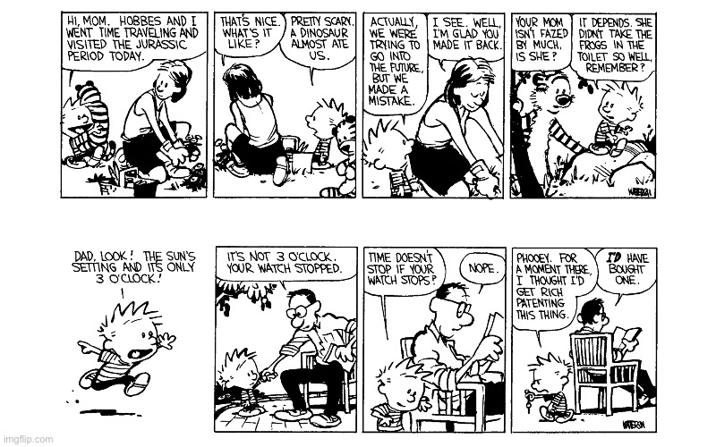 image tagged in calvin and hobbes,comics | made w/ Imgflip meme maker