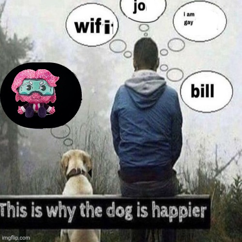 j | image tagged in this is why the dog is happier | made w/ Imgflip meme maker