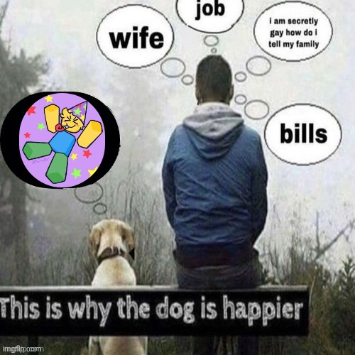 I like this guy also | image tagged in this is why the dog is happier | made w/ Imgflip meme maker