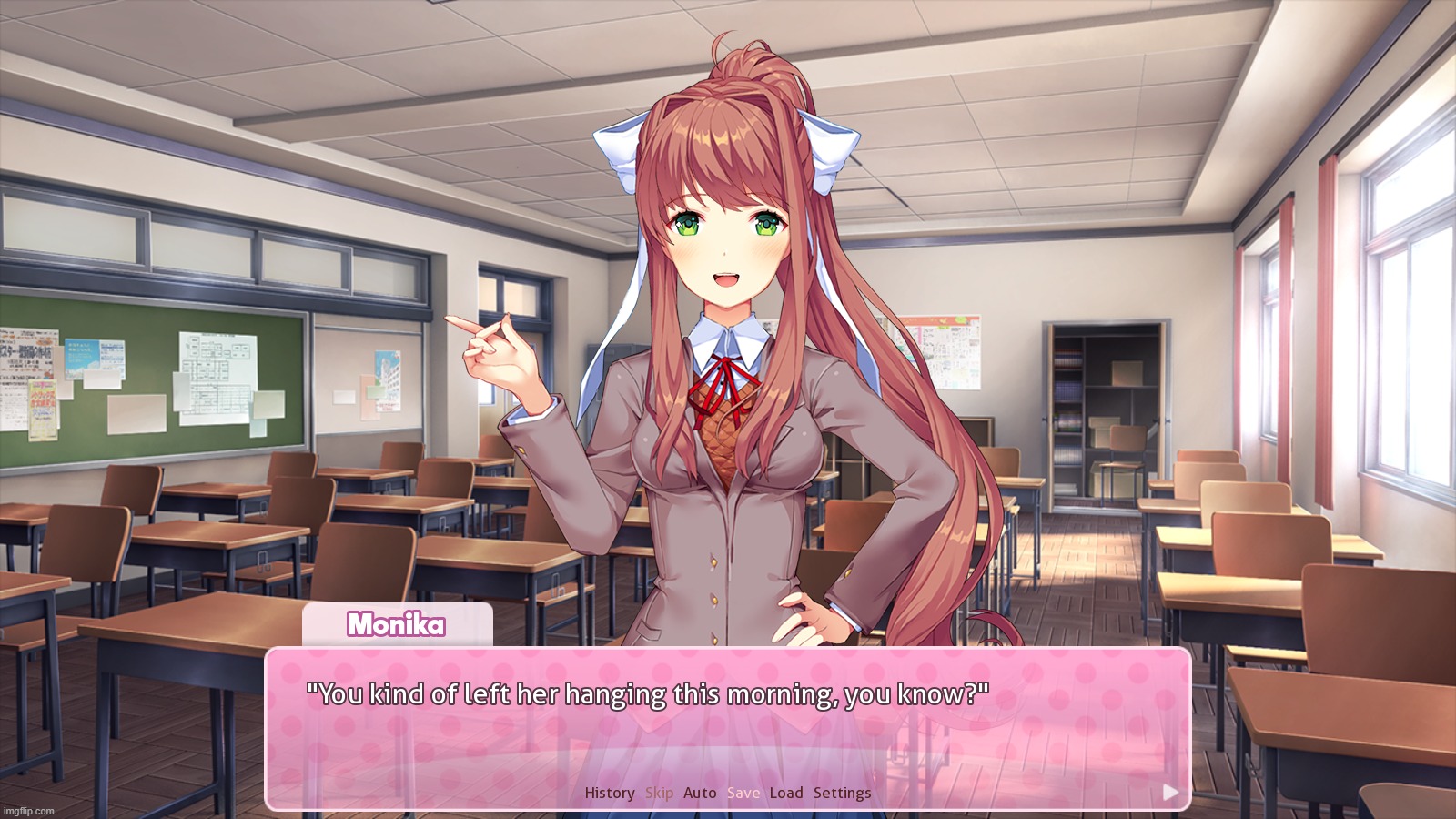 "left her hanging" very funny... ik what you mean by that | made w/ Imgflip meme maker