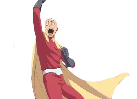 Nitama the Two Punch Man Blank Meme Template