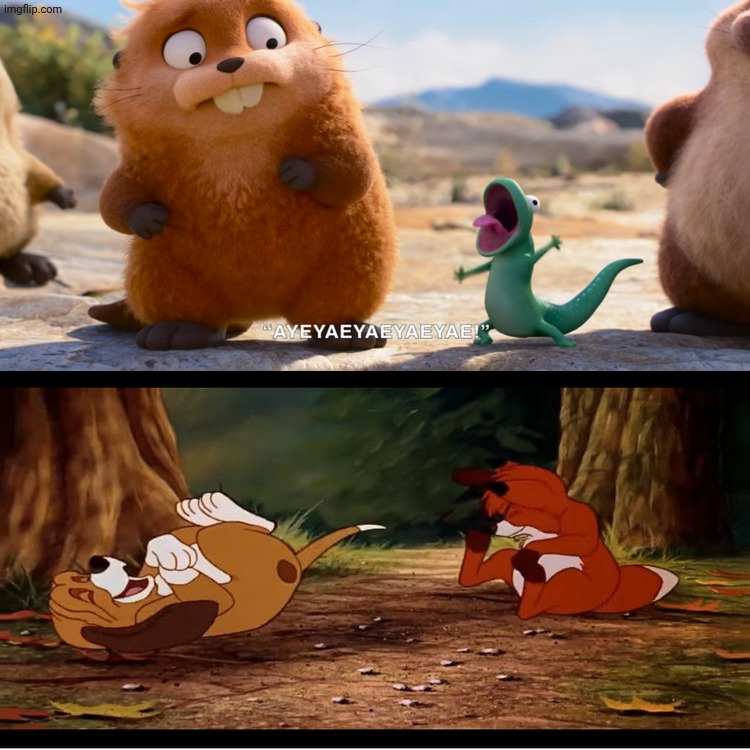 tom lizard making silly noises made Tod and Copper laughs | image tagged in tom lizard making silly noises made who laugh,deviantart,hoppers,pixar,disney | made w/ Imgflip meme maker