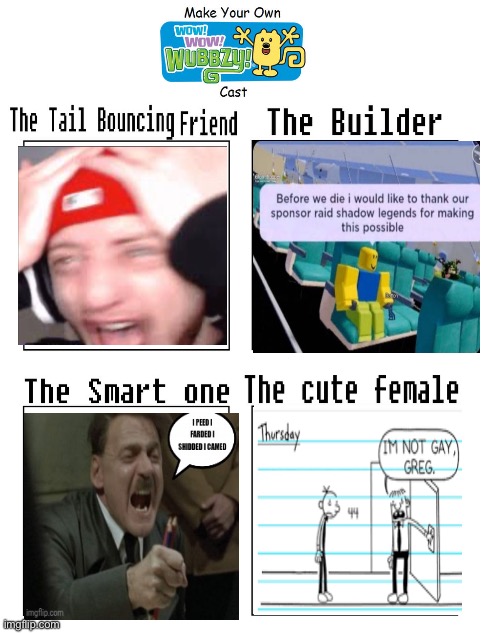 Uhhh | image tagged in wow wow wubbzy cast meme | made w/ Imgflip meme maker