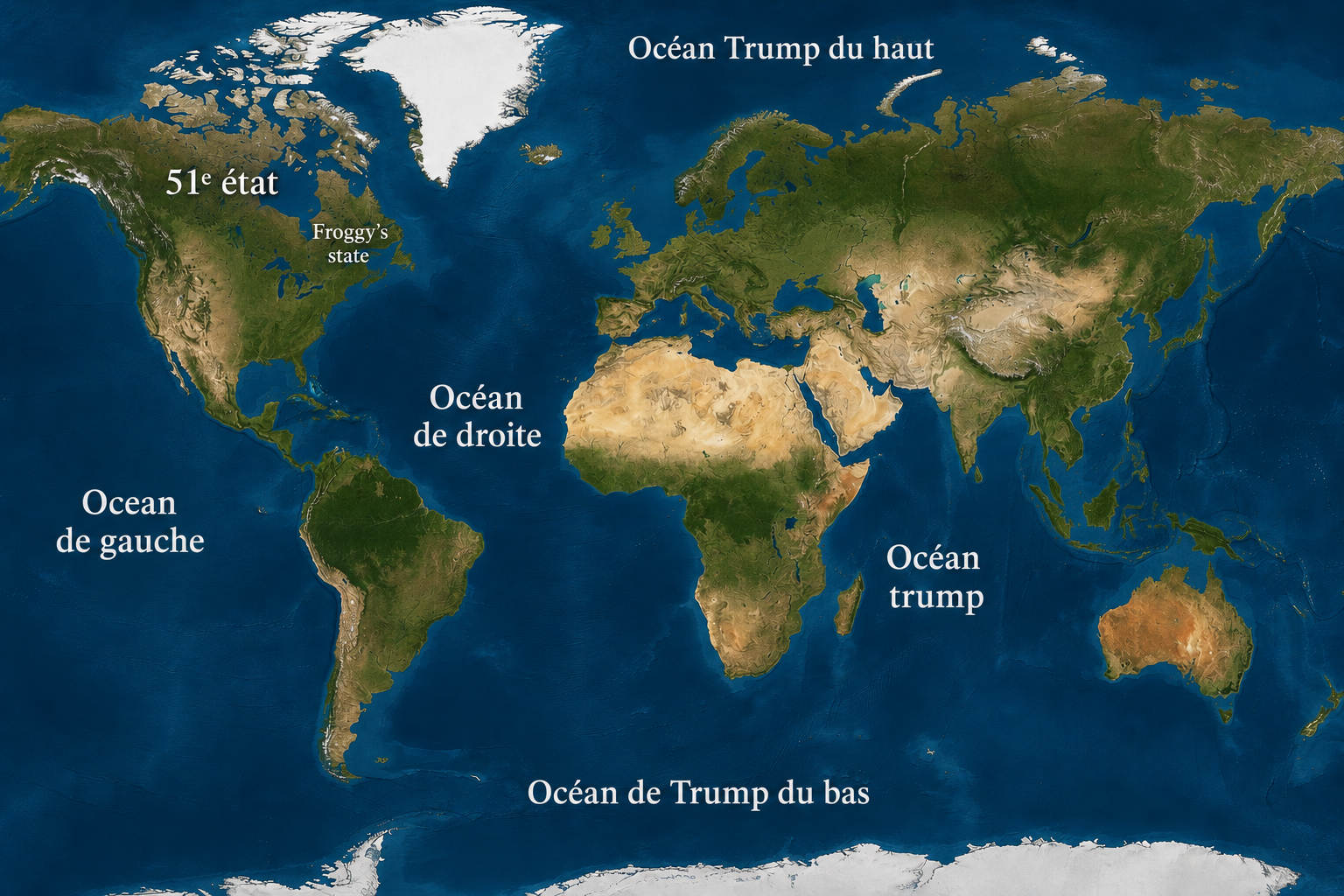 Trump mapemonde Blank Meme Template