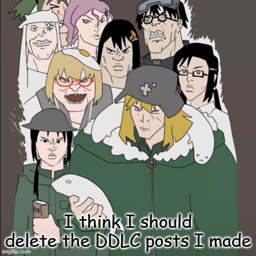 Yuuri holding a fish | I think I should delete the DDLC posts I made | image tagged in yuuri holding a fish | made w/ Imgflip meme maker