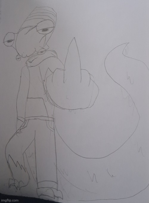 Send this image to ppl who think that sprunki is brainrot to scare them | image tagged in brud flips you off,shitpost | made w/ Imgflip meme maker