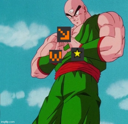 the cursed comments triangle | image tagged in arokpf jpg,tien shinhan,dragon ball z,cursed comments | made w/ Imgflip meme maker