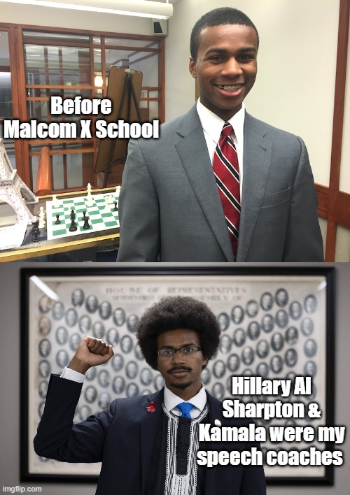 Before Malcom X School Hillary Al Sharpton & Kamala were my speech coaches | made w/ Imgflip meme maker