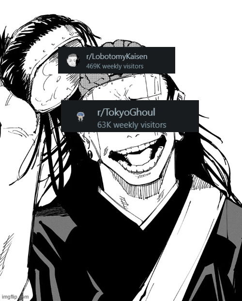 Kenjaku reveal through geto | image tagged in kenjaku reveal through geto | made w/ Imgflip meme maker