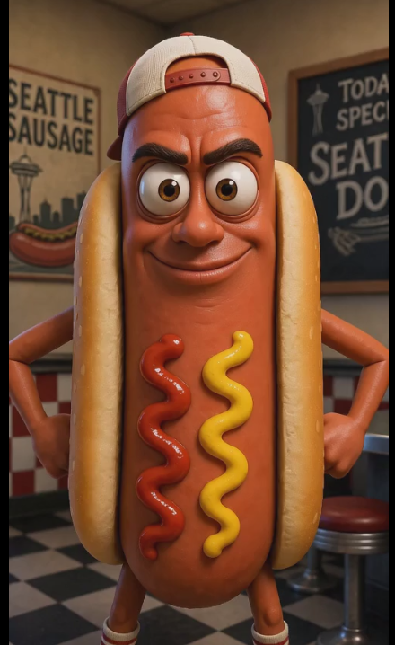 hot dog guy Blank Meme Template
