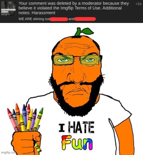 image tagged in i hate fun | made w/ Imgflip meme maker
