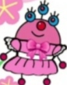 Ink wearing a pink dress Blank Meme Template