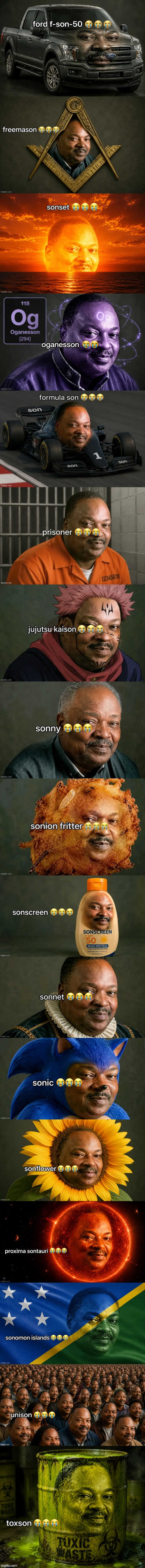 all son variants i've made so far | image tagged in ford f-son-50 | made w/ Imgflip meme maker