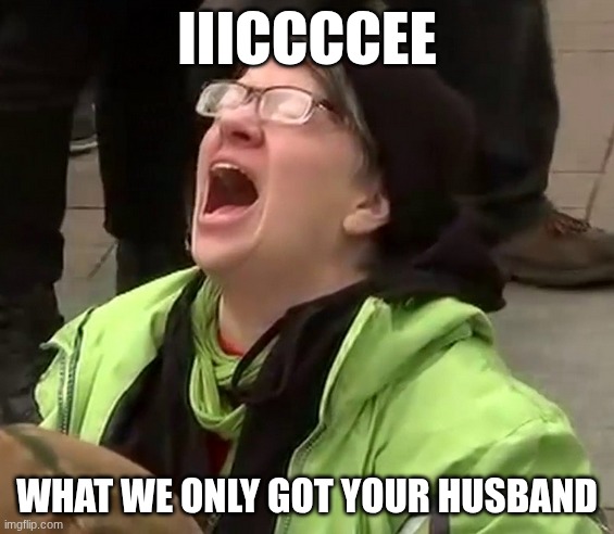 ICE is evil! | iiiccccee; what we only got your husband | made w/ Imgflip meme maker
