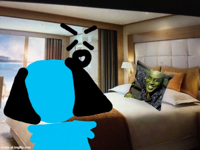 I just wanted to sleep | image tagged in cruise ship bedroom | made w/ Imgflip meme maker