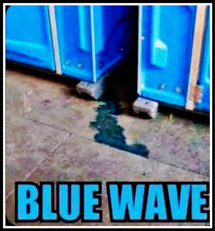 Blue Wave Blank Meme Template