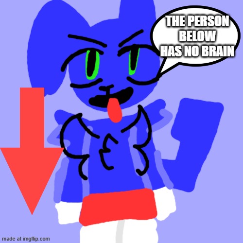 Riggy memeishyish | The person below has no brain | image tagged in riggy,toon turf,freaky riggy | made w/ Imgflip meme maker